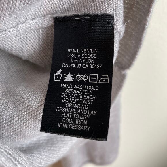 NIC + ZOE Busy Bee Embroidered Cardigan Size M Grey Multi - Picture 13 of 14